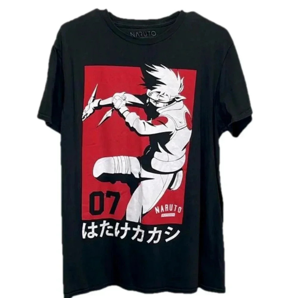 Flawed‎ Naruto shippuden tshirt short sleeved crew neck tee 100% cotton 2007
